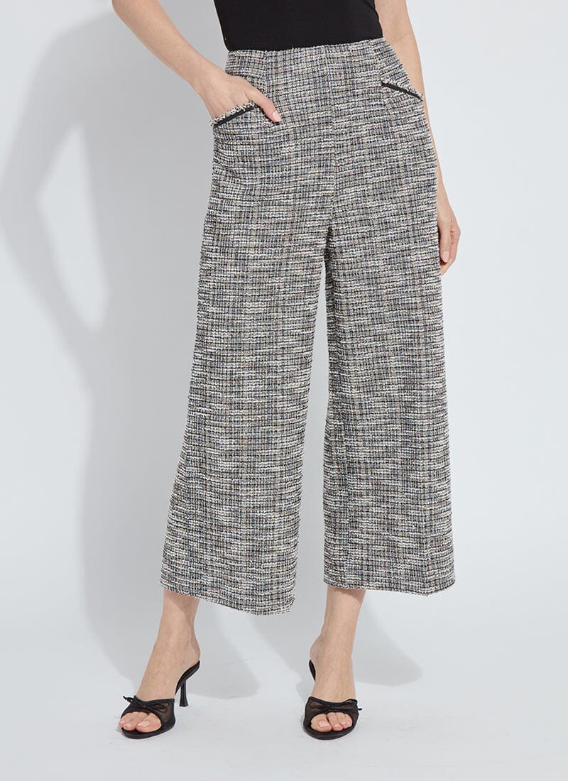 Charlotte Ankle Tweed Palazzo Pants