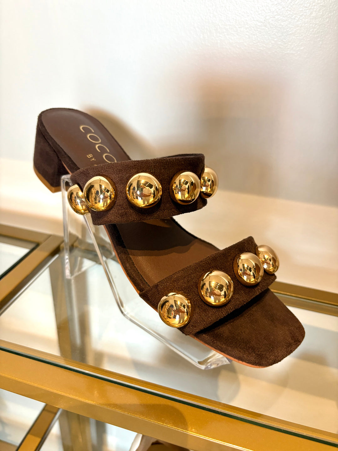 Venus Heeled Sandal in Coffee