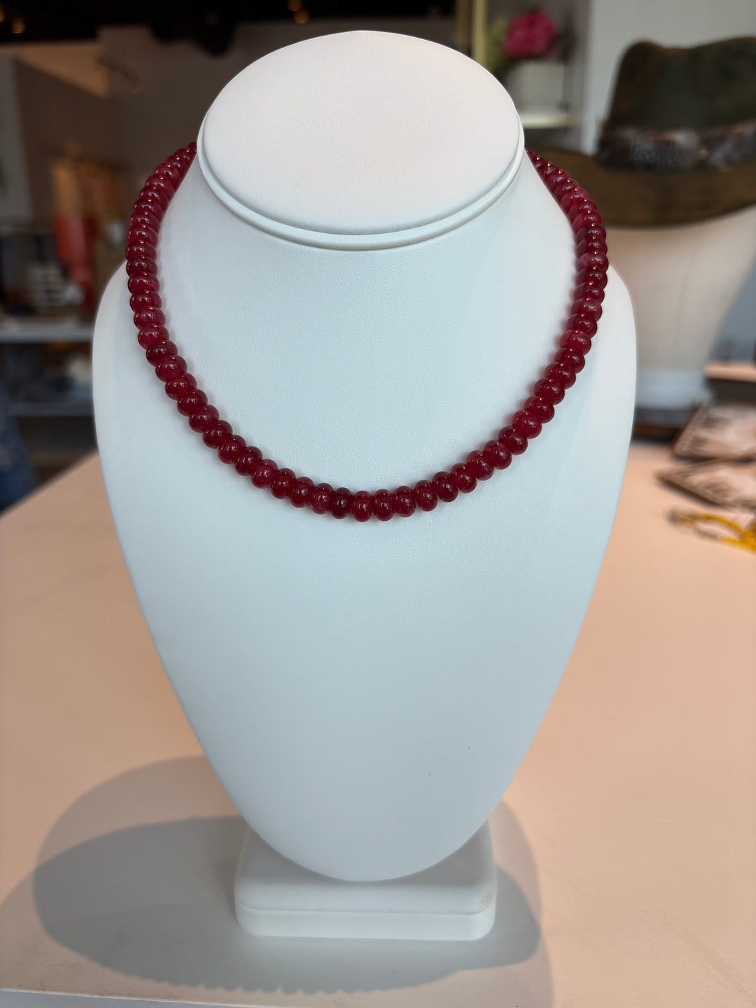 Red Beaded Necklace
