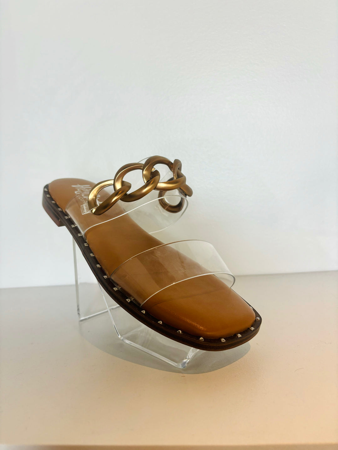 CATCH FLIGHTS NOT FEELINGS SANDAL - Clear