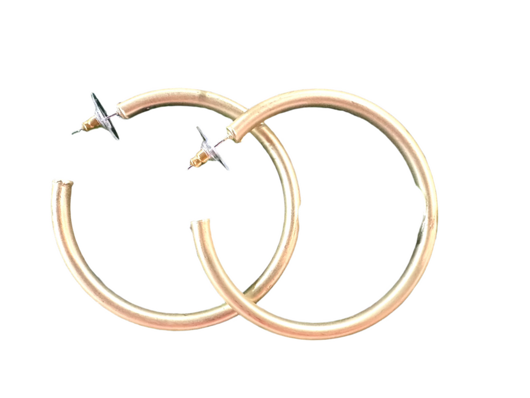 Lightweight Gold Hoop Earrings