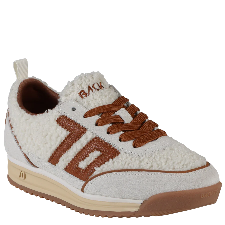 Back 70 Jogger FT Sneakers in Milk Ice Cuoio