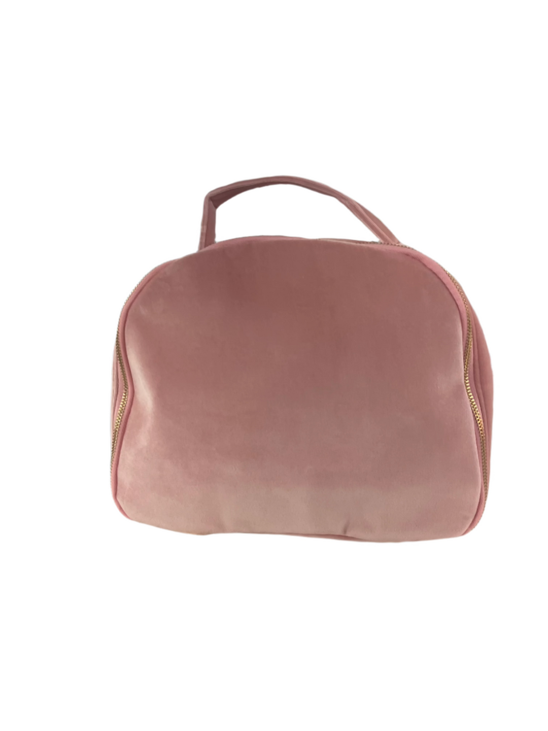 Blush Velvet Train Case