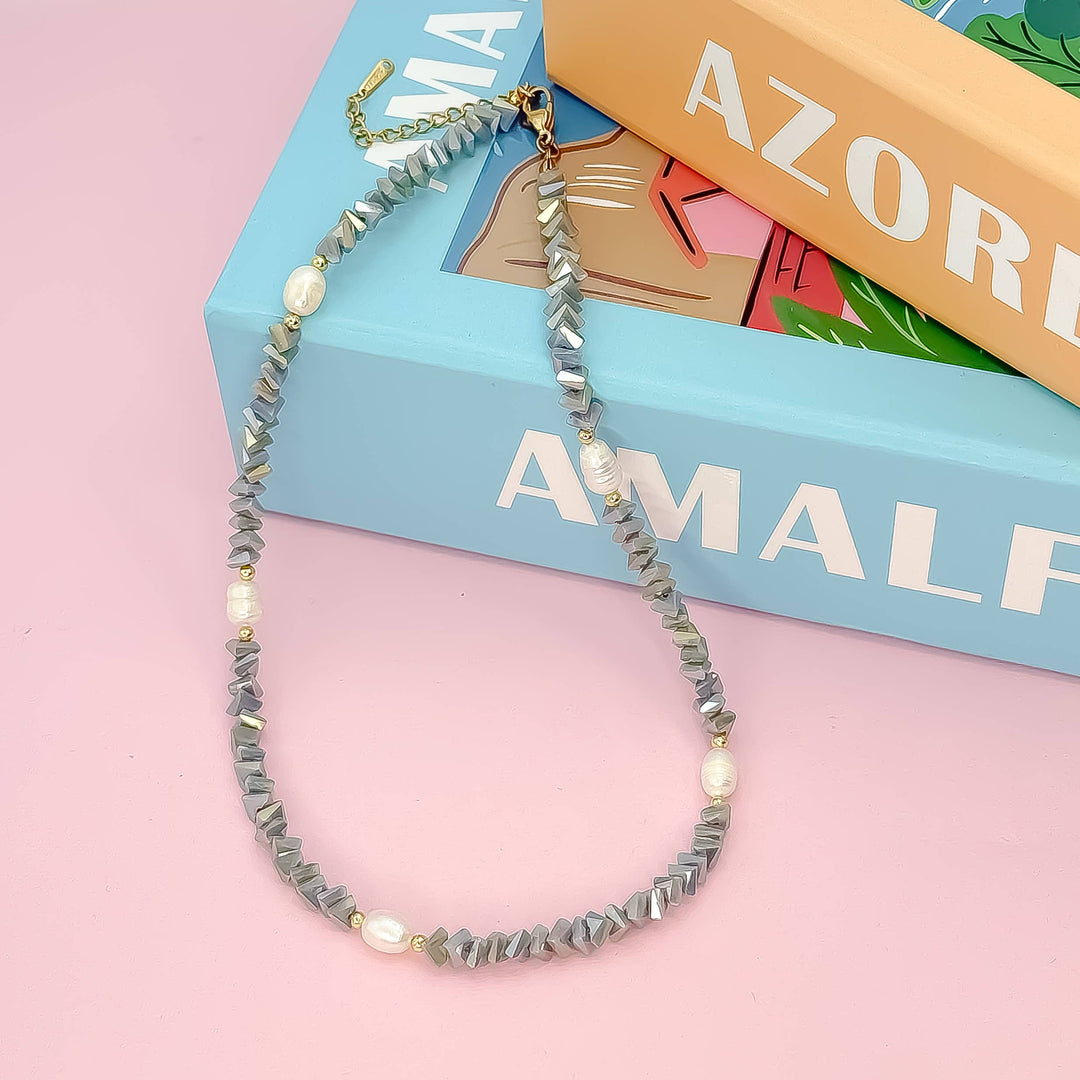 Baby Blue Crystal Necklace