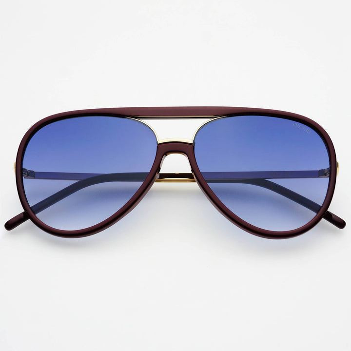 Shay Sunglasses: Burgundy