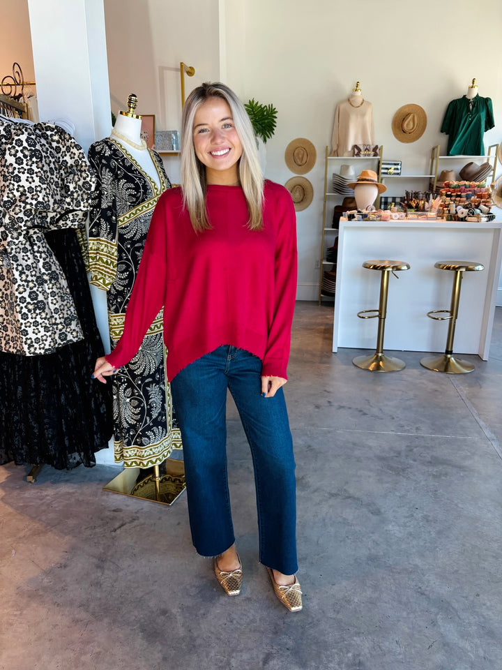 Lawson Sweater in Holly Berry