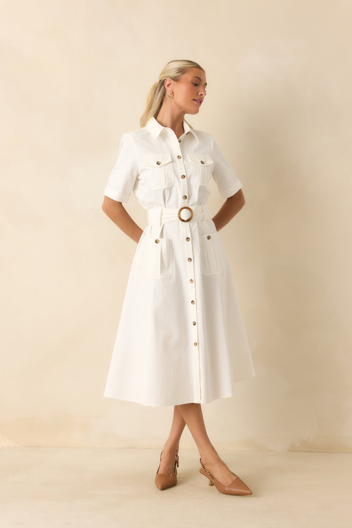 White Sands Belted Dress