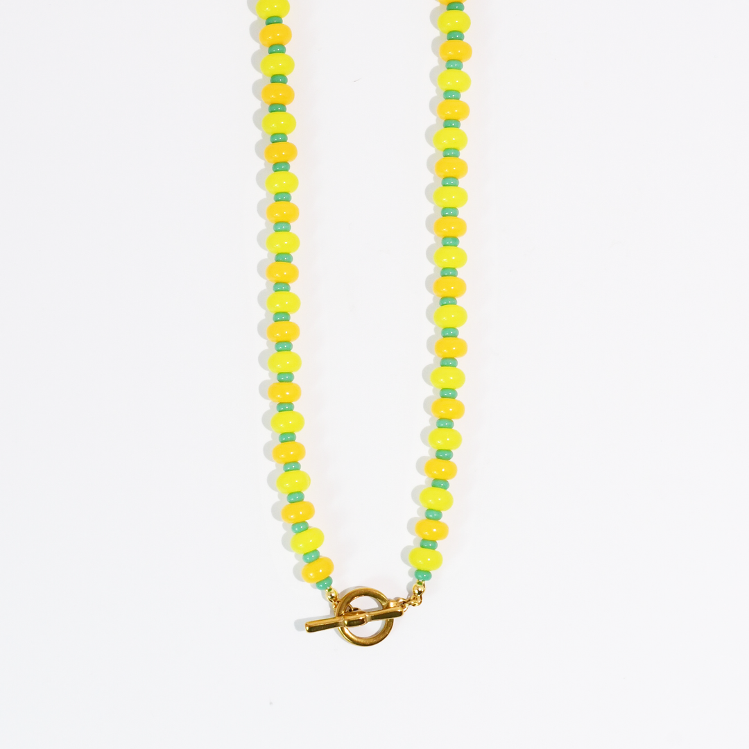 Candy Beads Necklace: Yellow