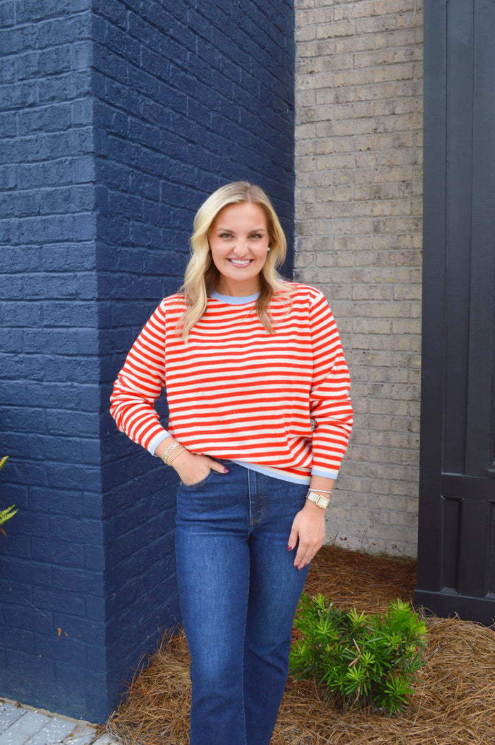Red Striped Sweater