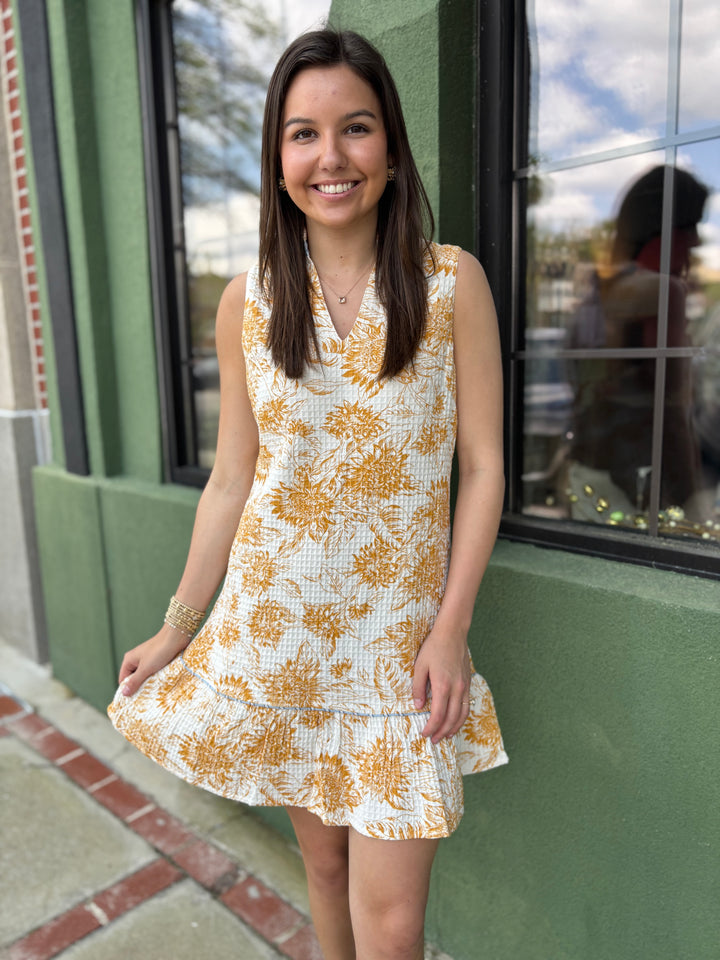 Tan Textured Dress