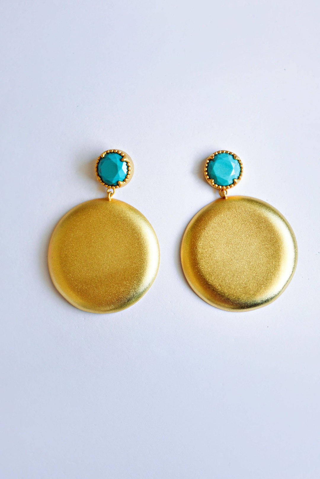 Clara Earrings: Emerald Green