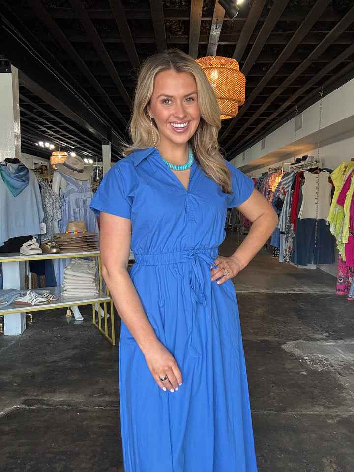 Summer Blues Midi Dress