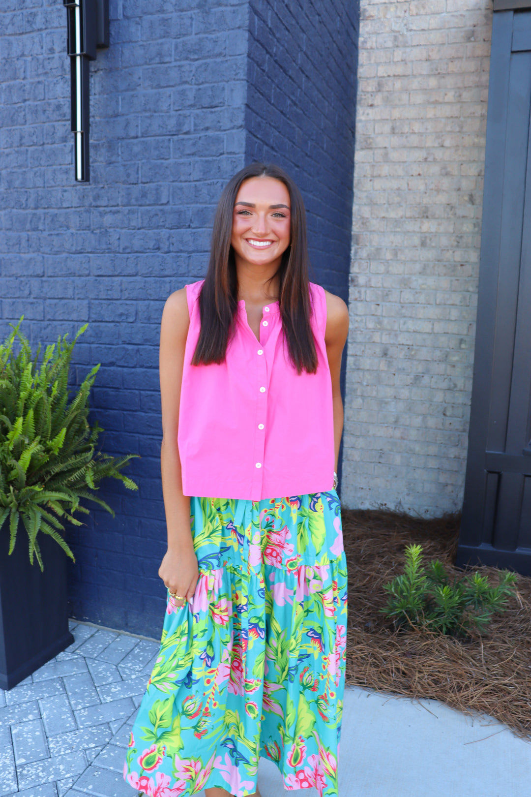 Mara Top in Knockout Pink