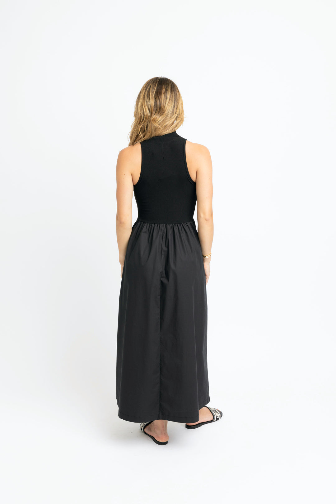 Black Mockneck Maxi