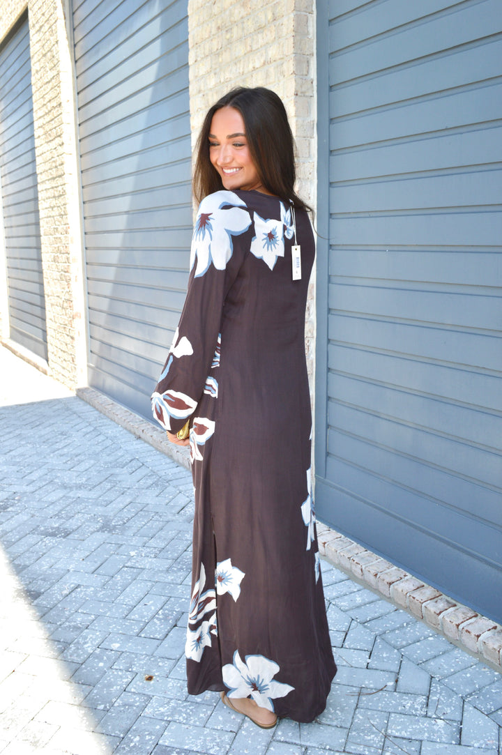 Parker Maxi Dress in Solid Ganache