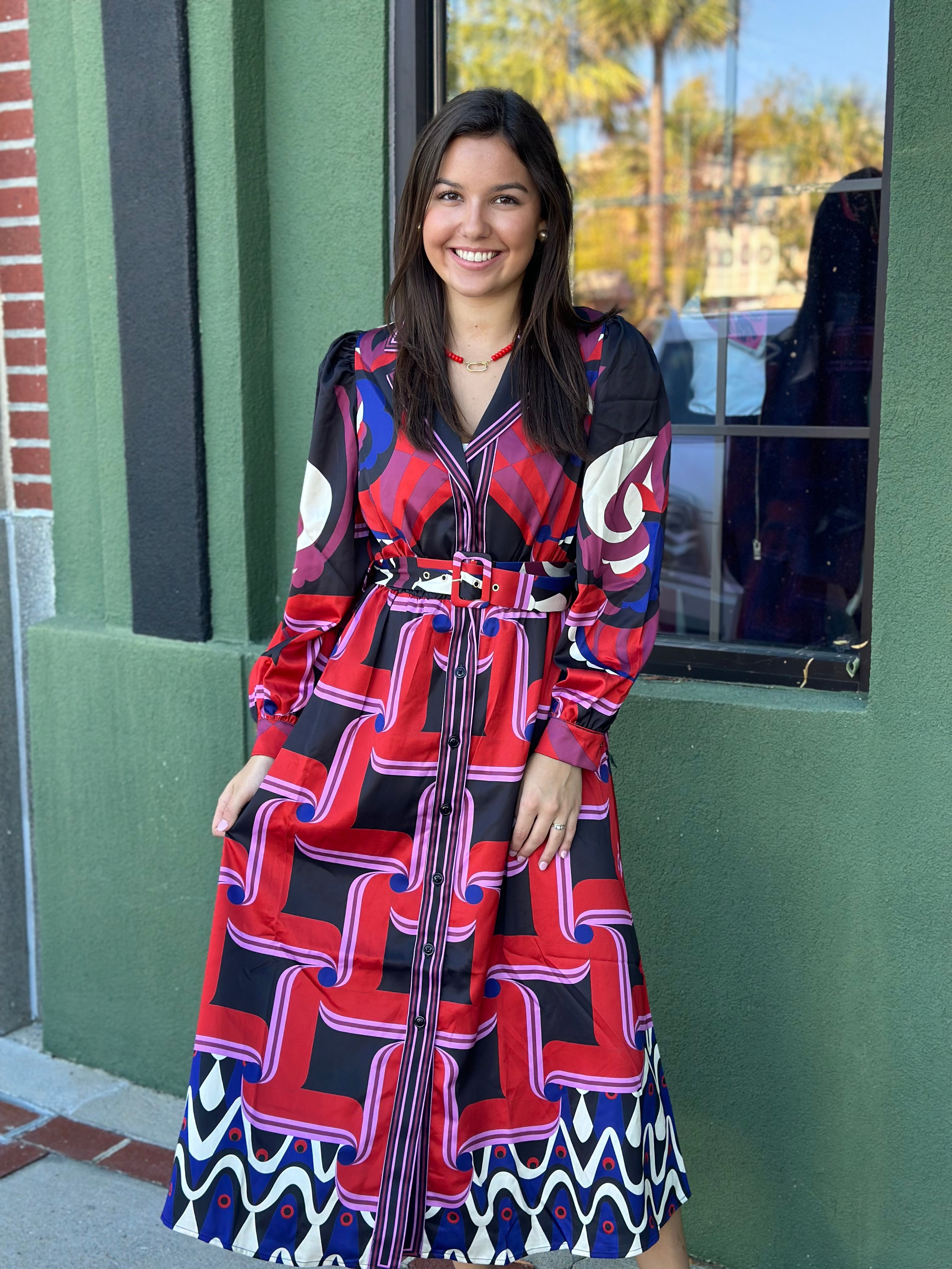 Swirl Shirt Dress