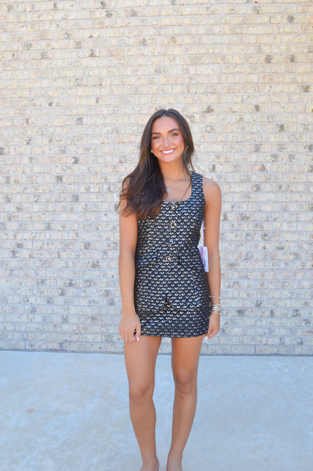 Angeline Romper in Midnight Wave