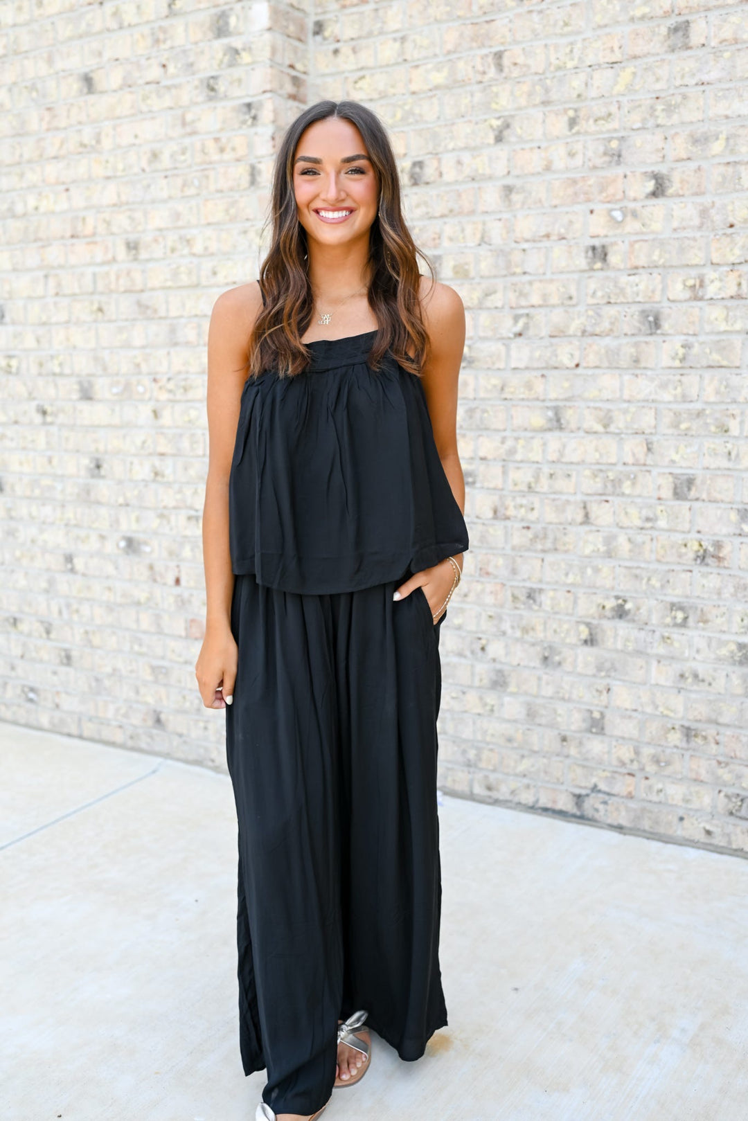 Spaghetti Strap Flowy Tank