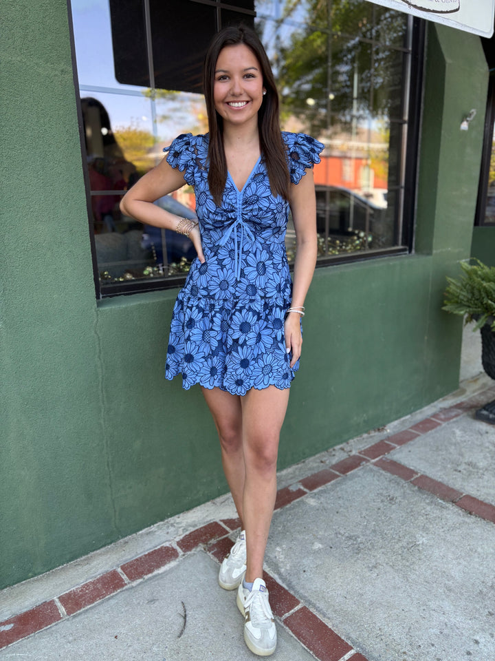 Serenity Blue Mini Dress