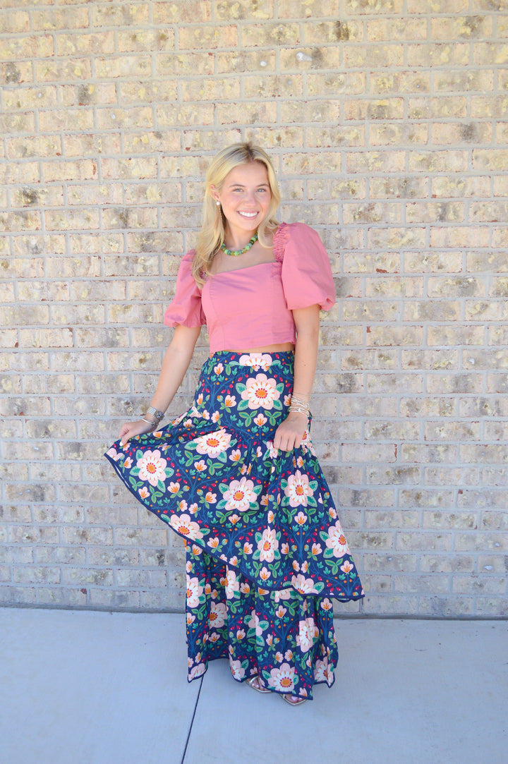 Wild Rose Maxi Skirt