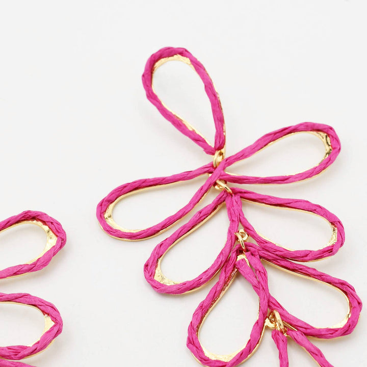 Pink Tropical Drop Earrings