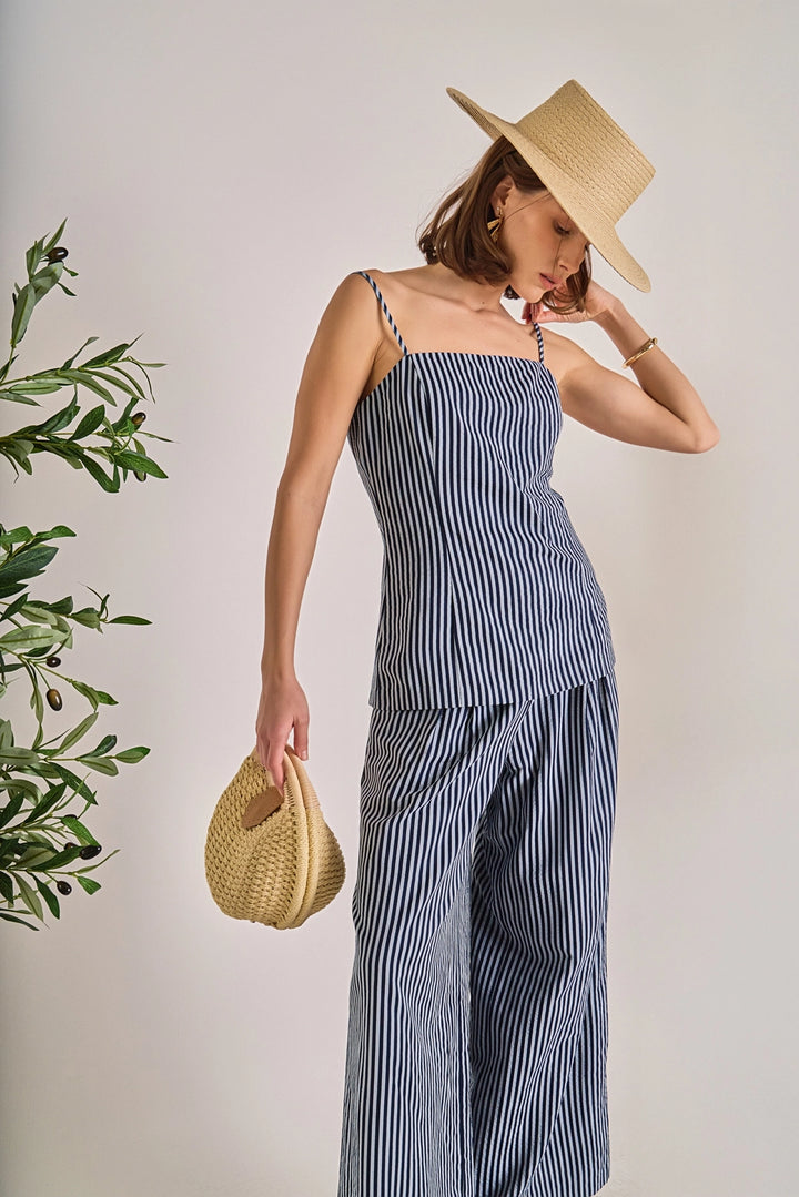 Midtown Striped Pant Set