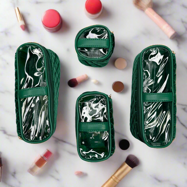 Mini Diva Makeup Case - Emerald Velvet