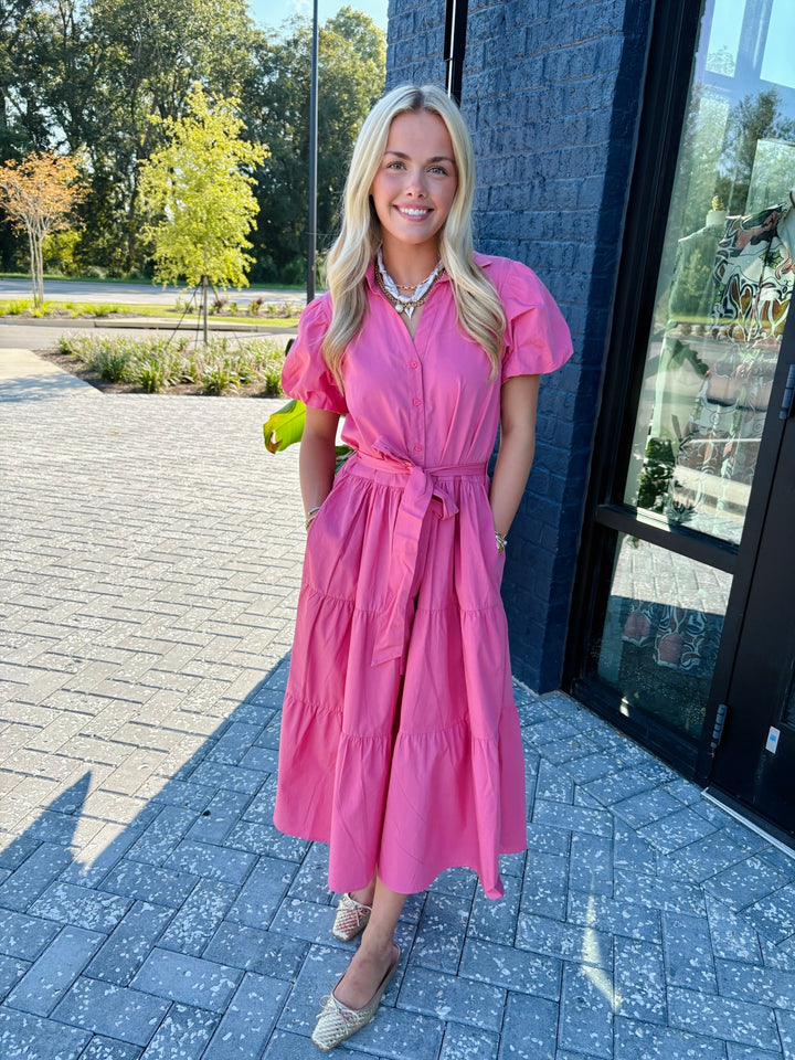 Clara Dress in Dusty Rose