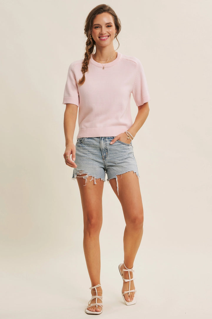 Peony Pink Essential Soft Sweater