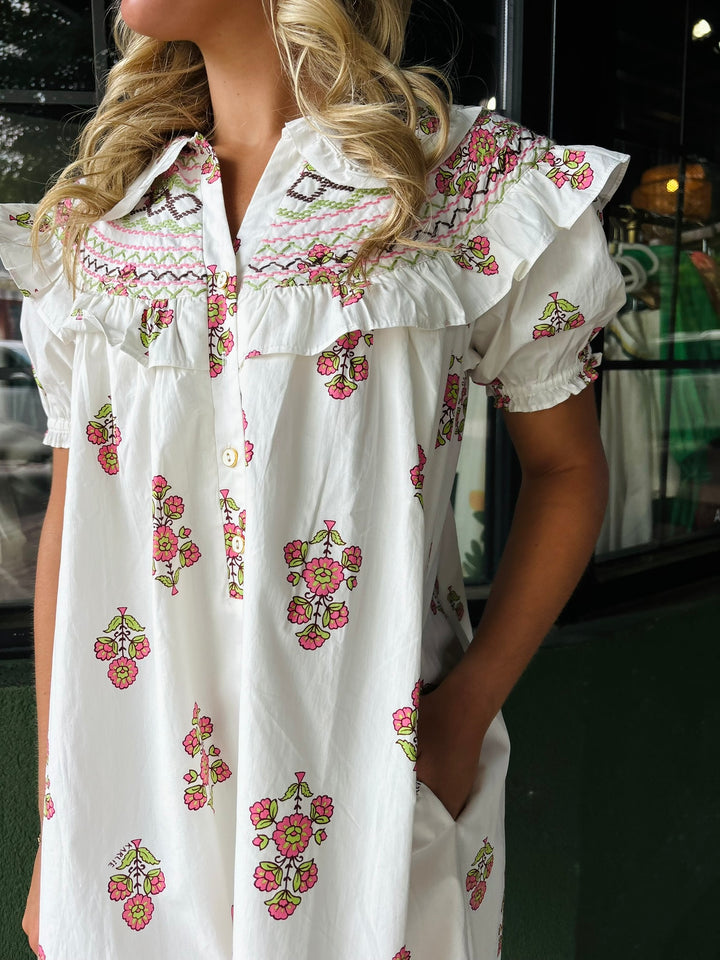 Digital Floral Dress