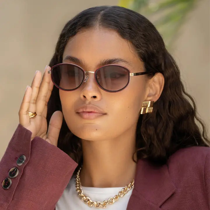 Jordan Sunglasses in Burgundy - Freyrs