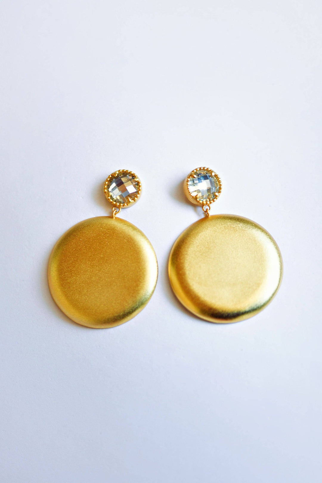 Clara Earrings: Emerald Green