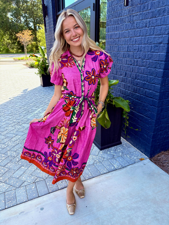 Della Mauve Blossom Dress