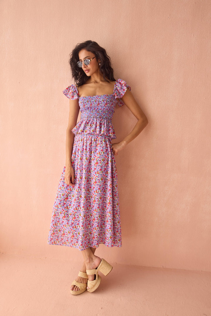 Kira Skirt in Rita Punch Print