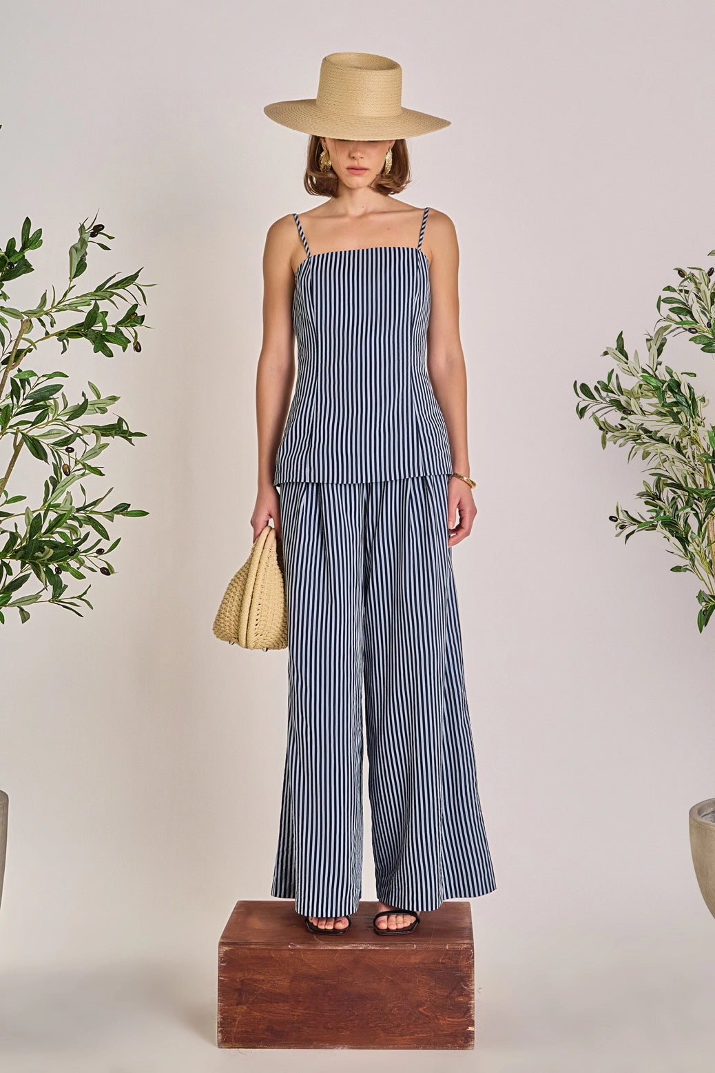 Midtown Striped Pant Set
