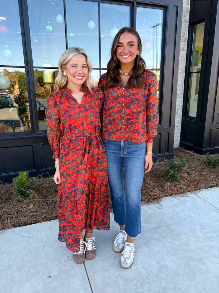 Marigolds Split Button Top