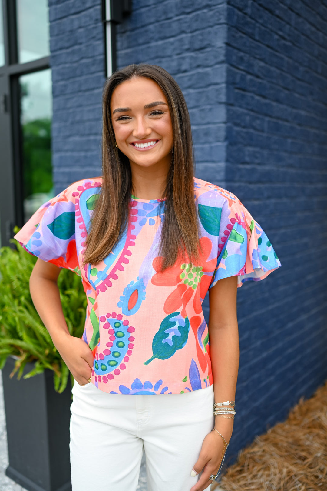 Happy Hibiscus Top