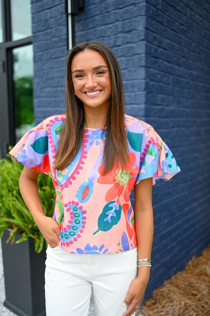 Happy Hibiscus Top