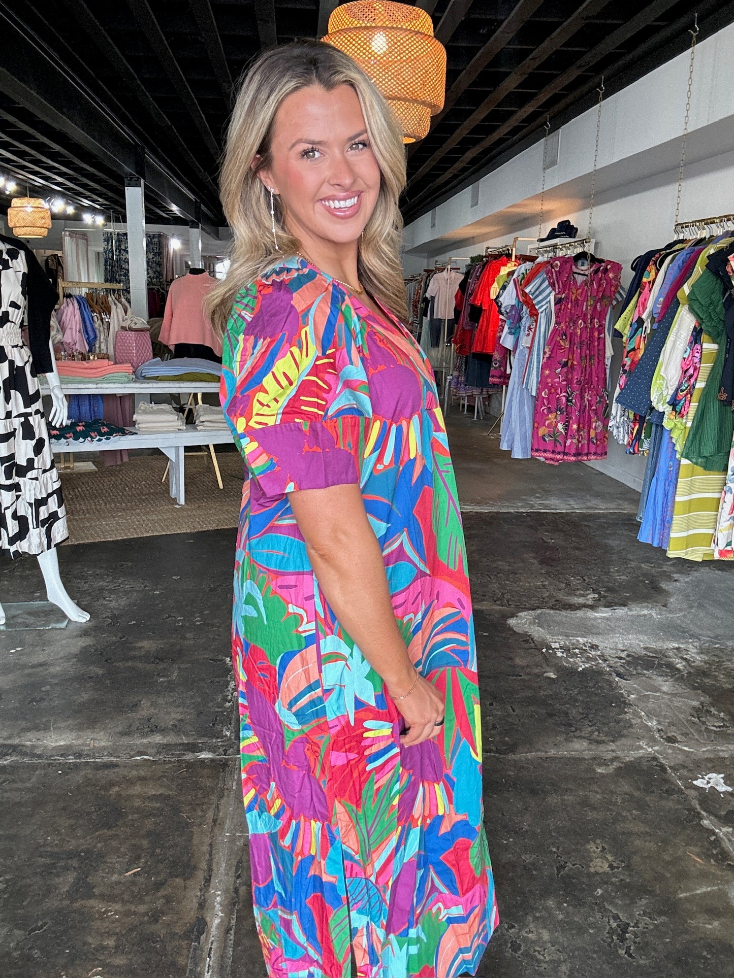 Birds Of Paradise Maxi Dress