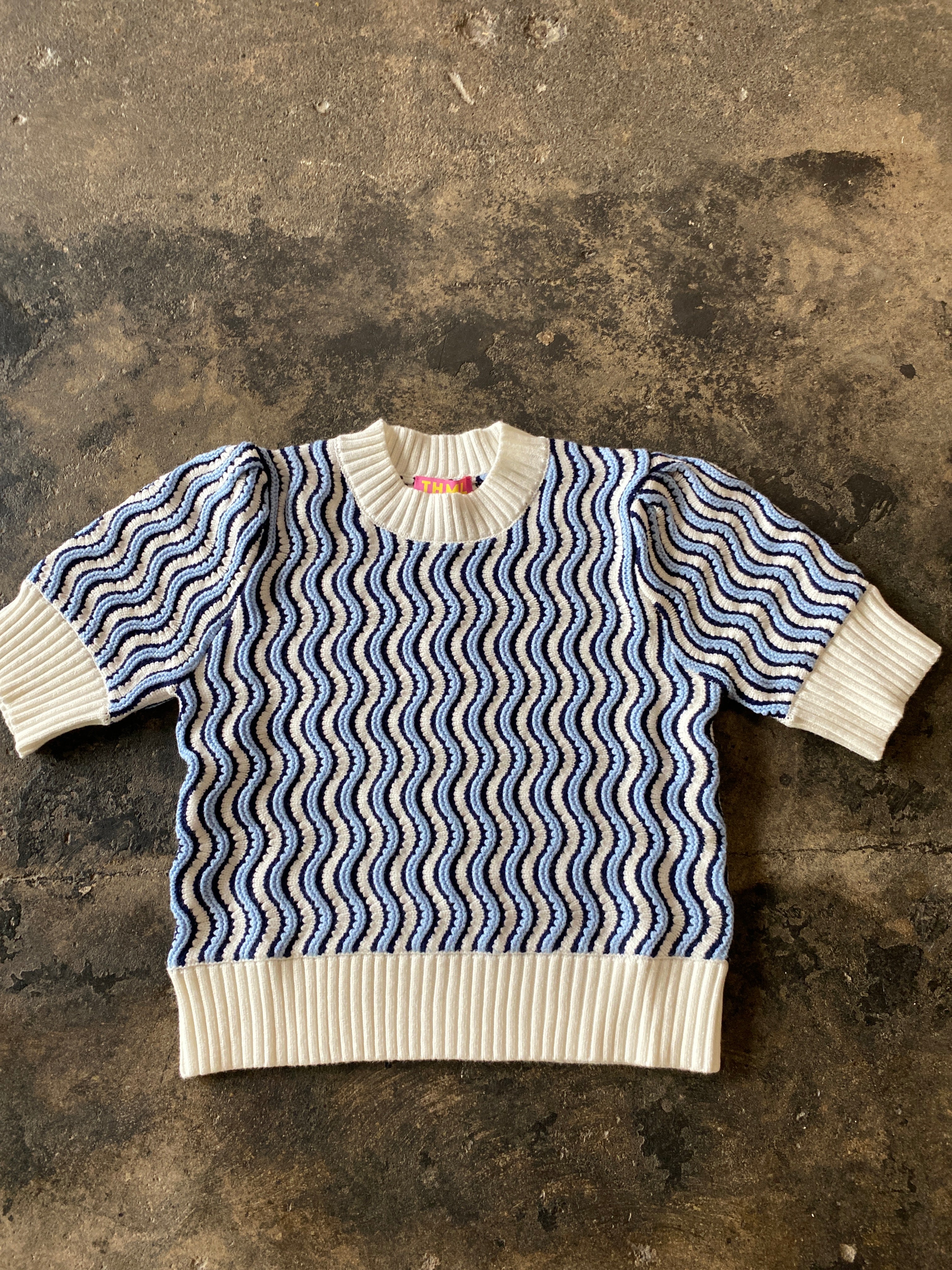 Blues Short Sleeve Sweater