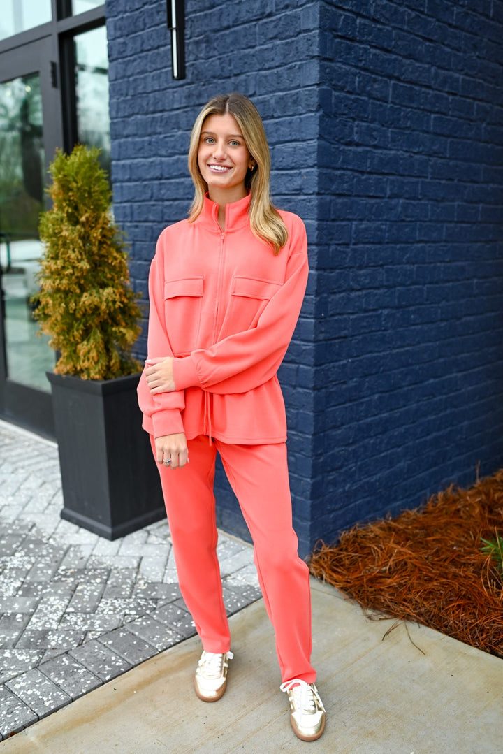 Chili Red Modal Jogger Set