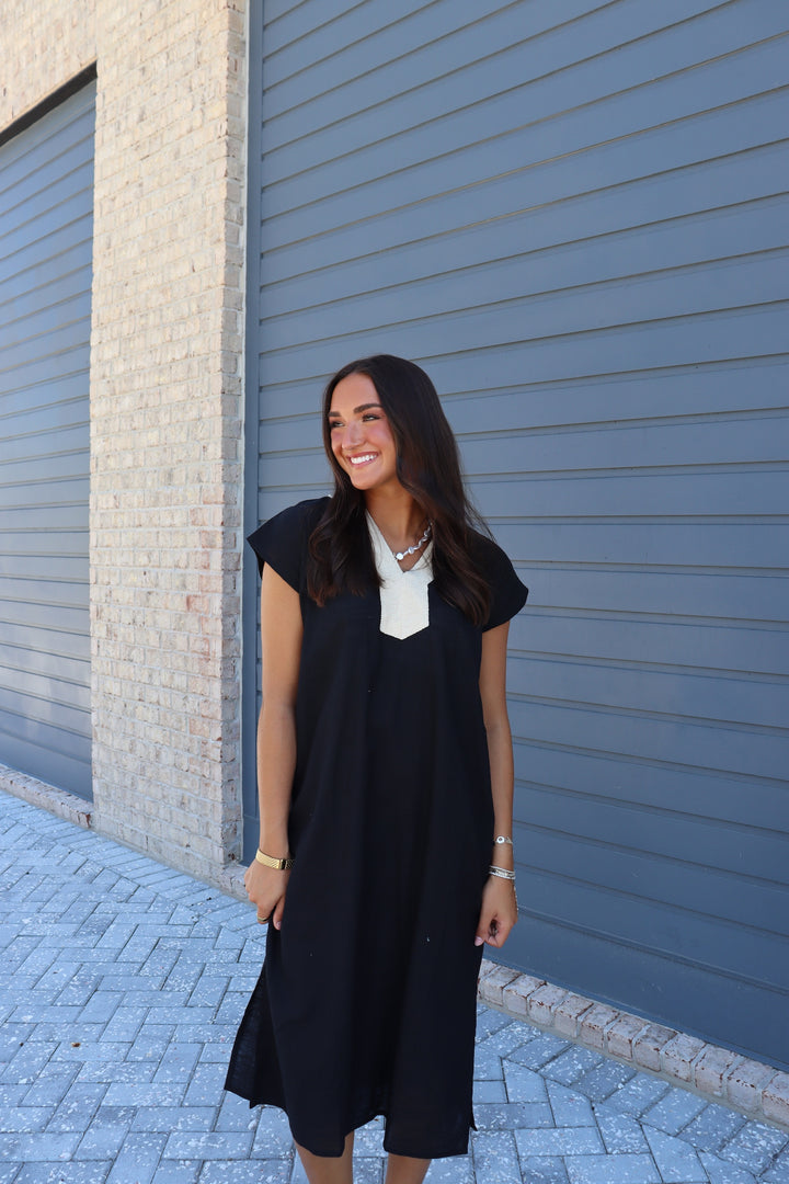Black Caftan Dress