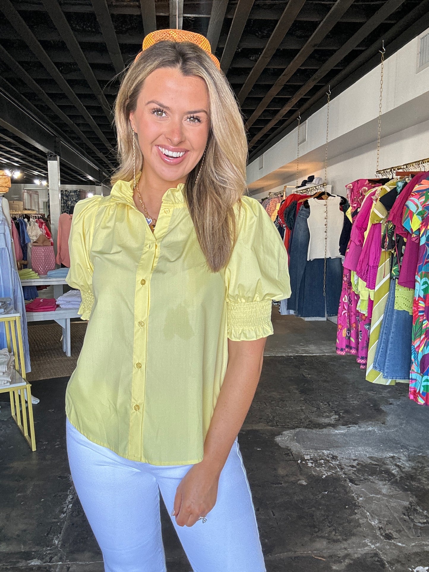 Lemon Ruffles Blouse