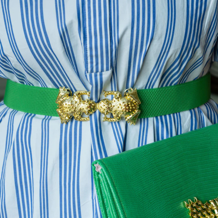 Green Interchangeable Stretch Belt Band – Flexible & Stylish: Green / XS