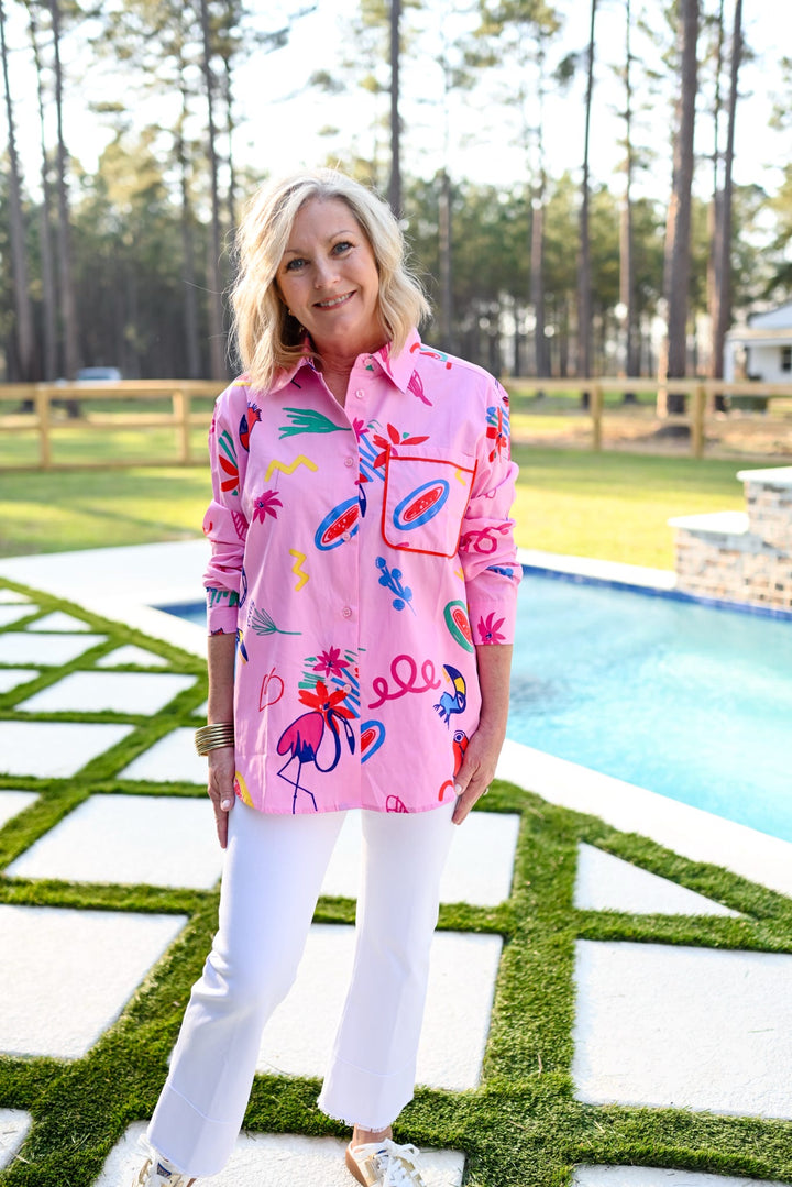 Abstract Sketch Blouse