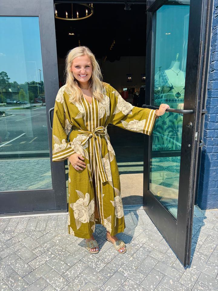 Jungle Trails Long Sleeve Dress
