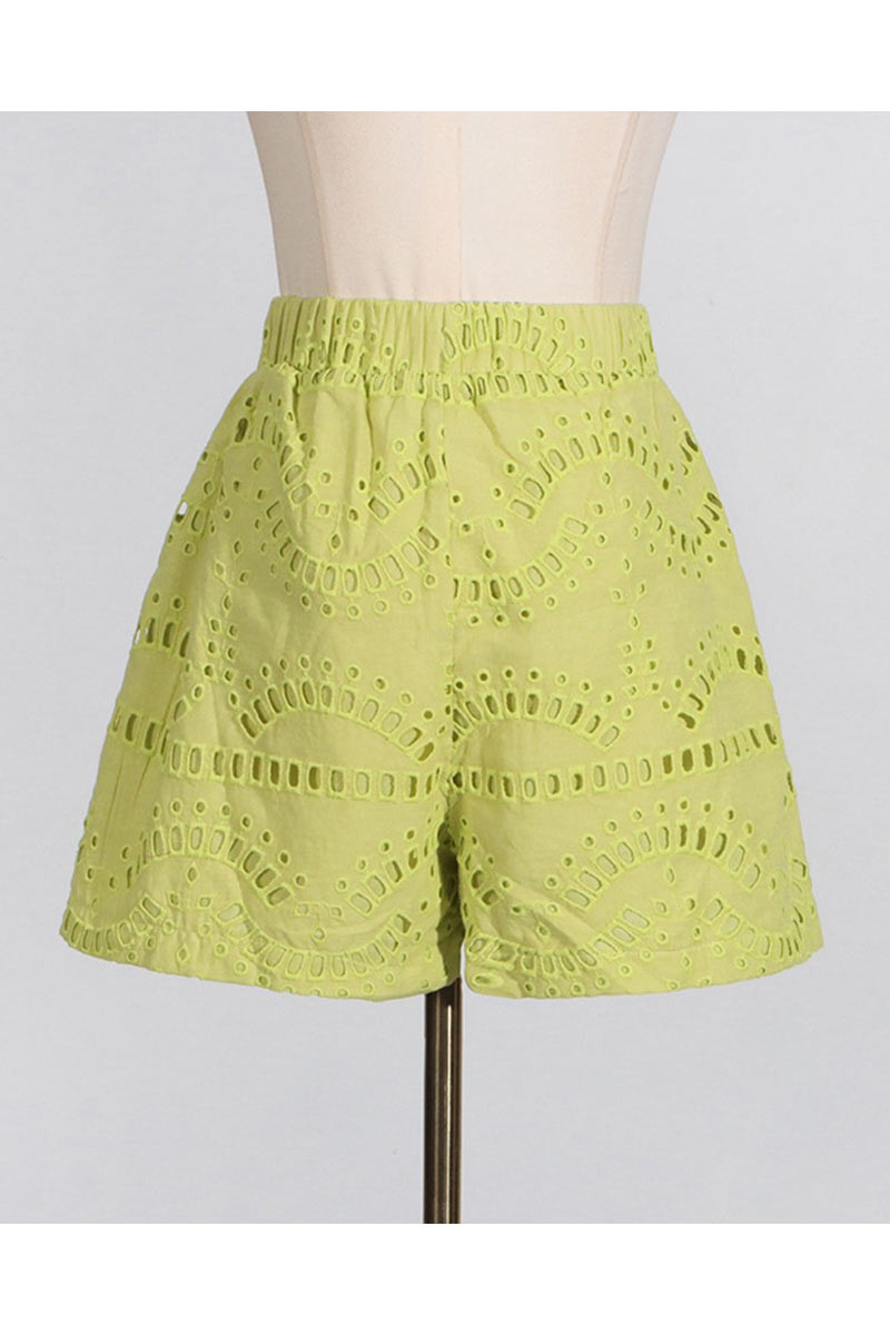 Green Eyelet Set