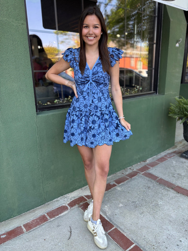 Serenity Blue Mini Dress