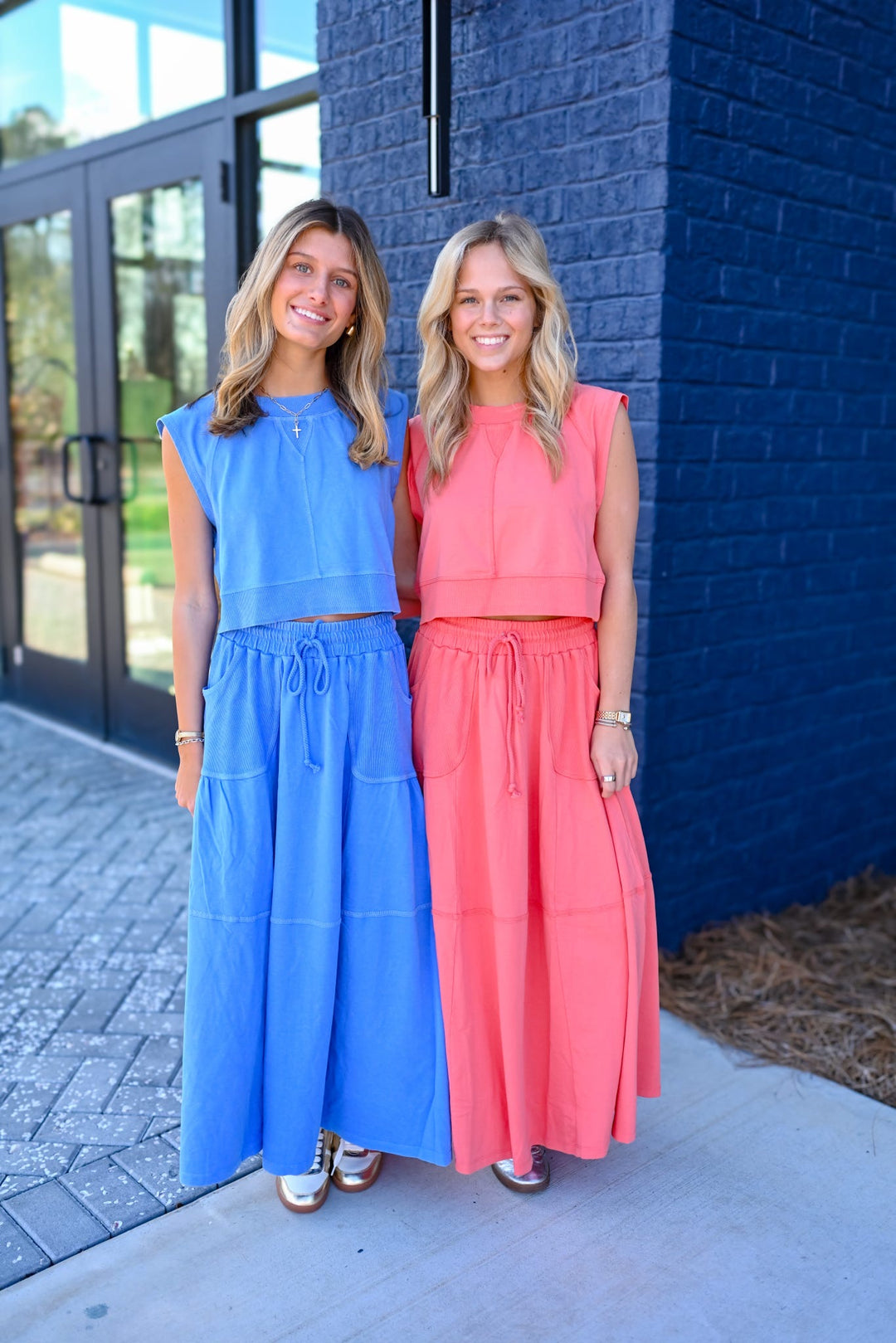 Terry Midi Skirt & Tank Set