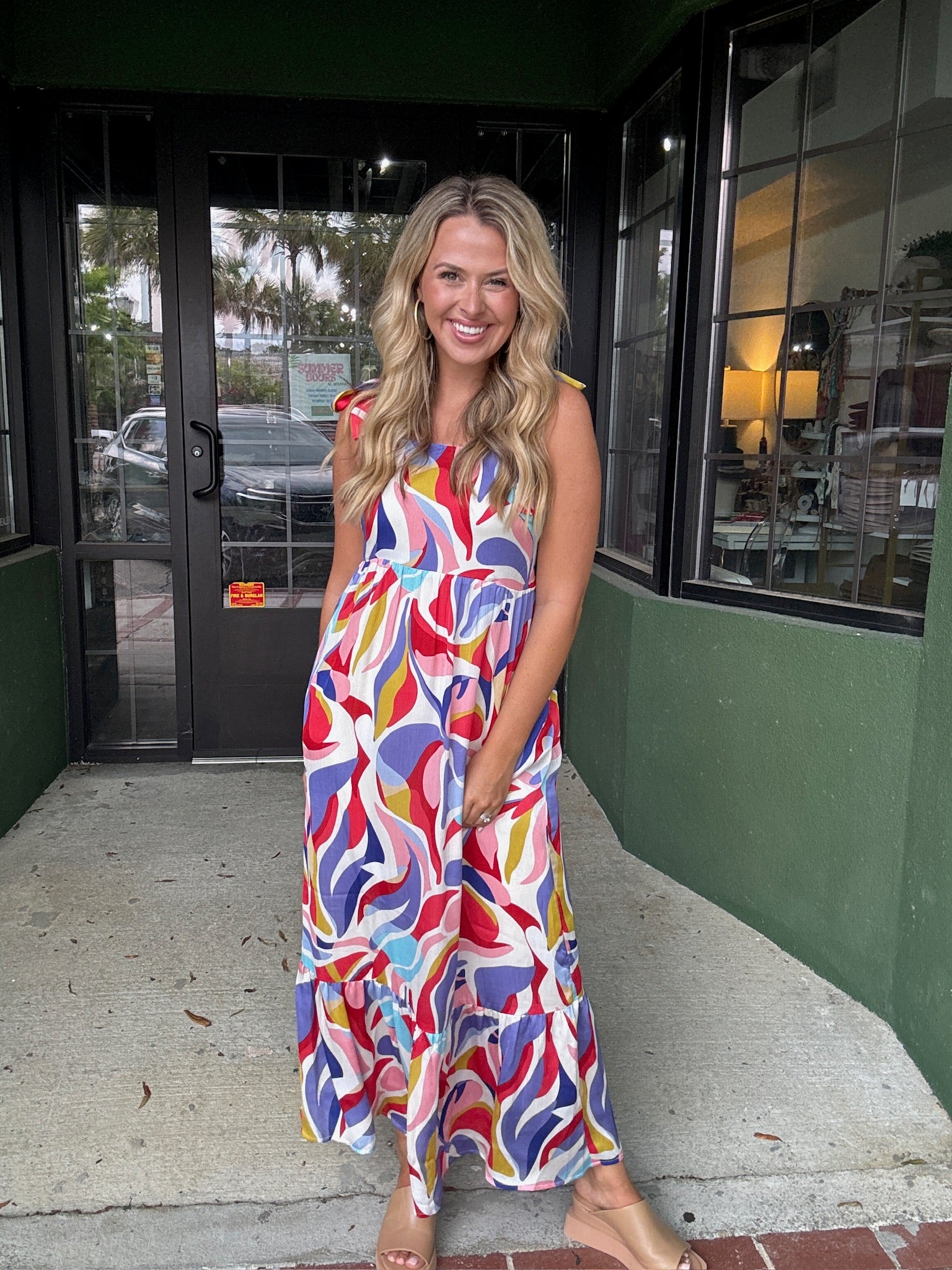 Abstract Swirl Maxi